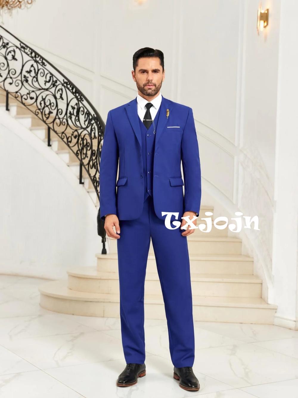 Men Formal Party Wear Outfit - Nuovo Completo Blu da Uomo Slim