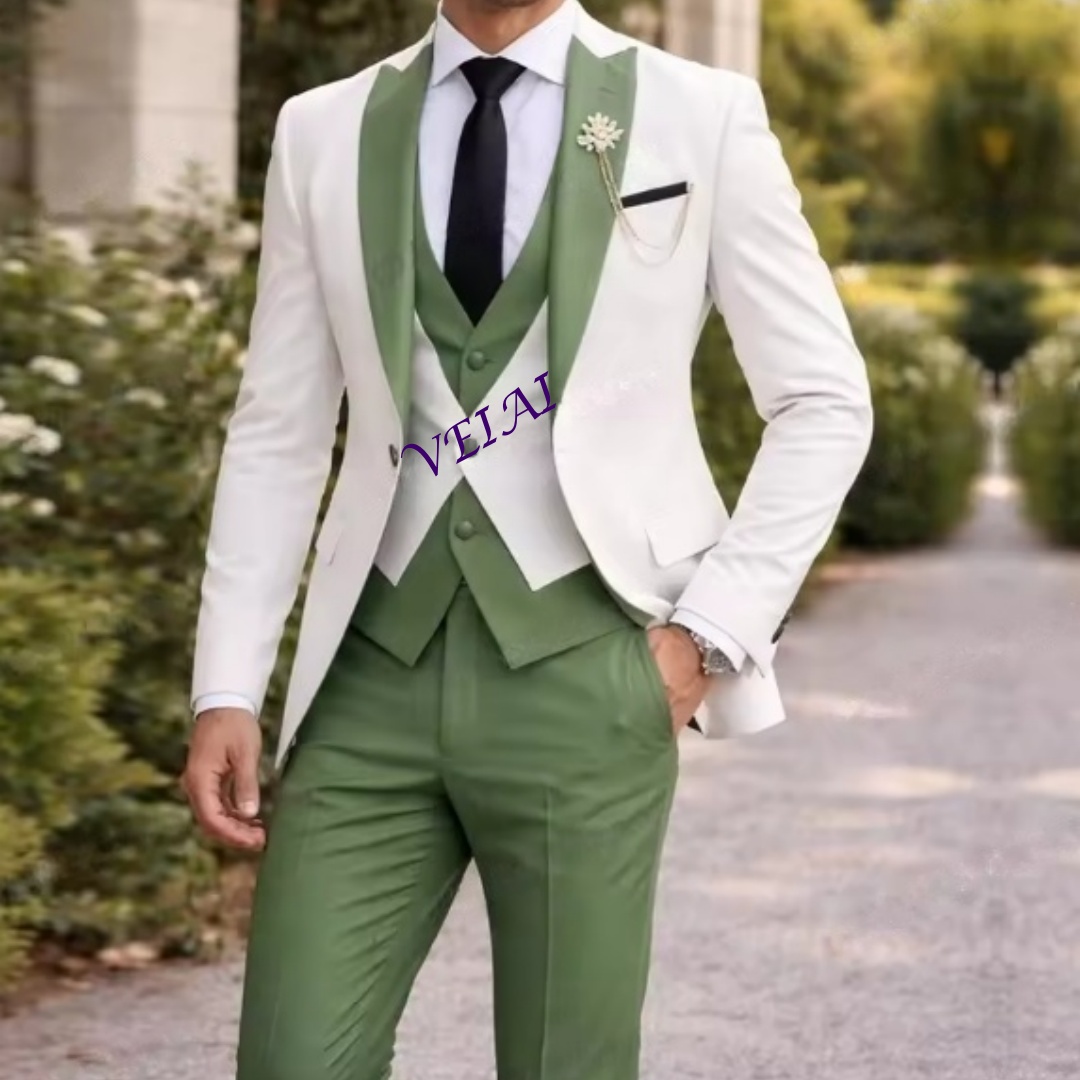 Men'S Formal Wear Rental - Abito da uomo formale personalizzato bianco