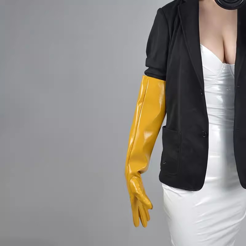 Formal Glove Leather - Guanto lungo da donna in pelle