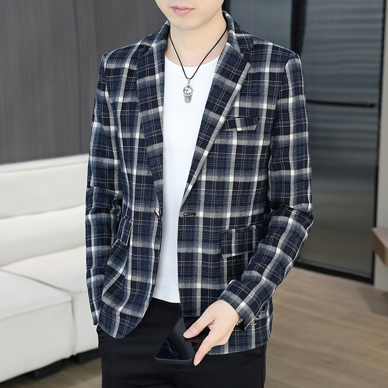 High End Men'S Formal Wear - Blazer da Uomo Elegante per Affari,