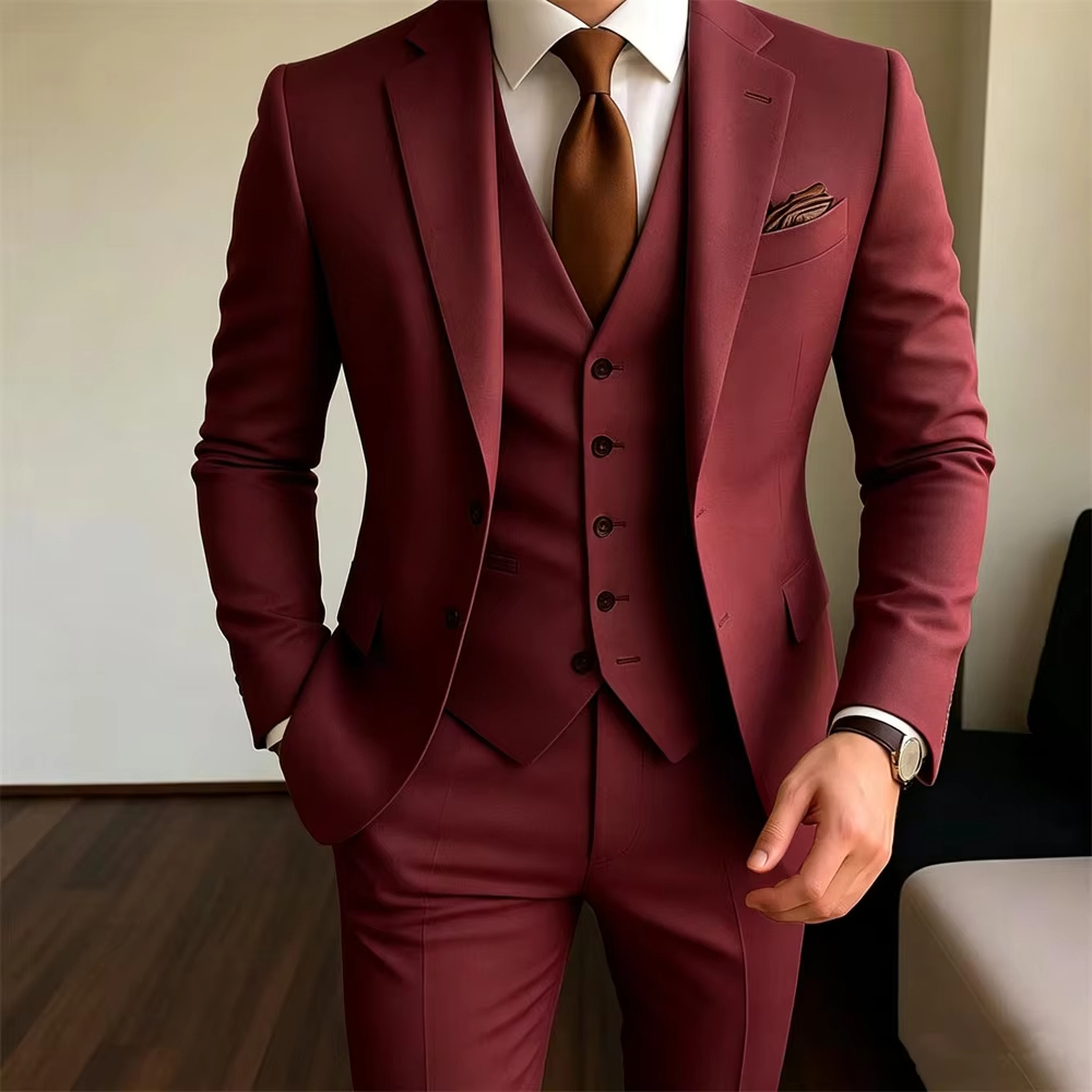 Completo da Uomo Kaki 3 Pezzi: - Men Formal Party Wear Outfit recensione e prezzo