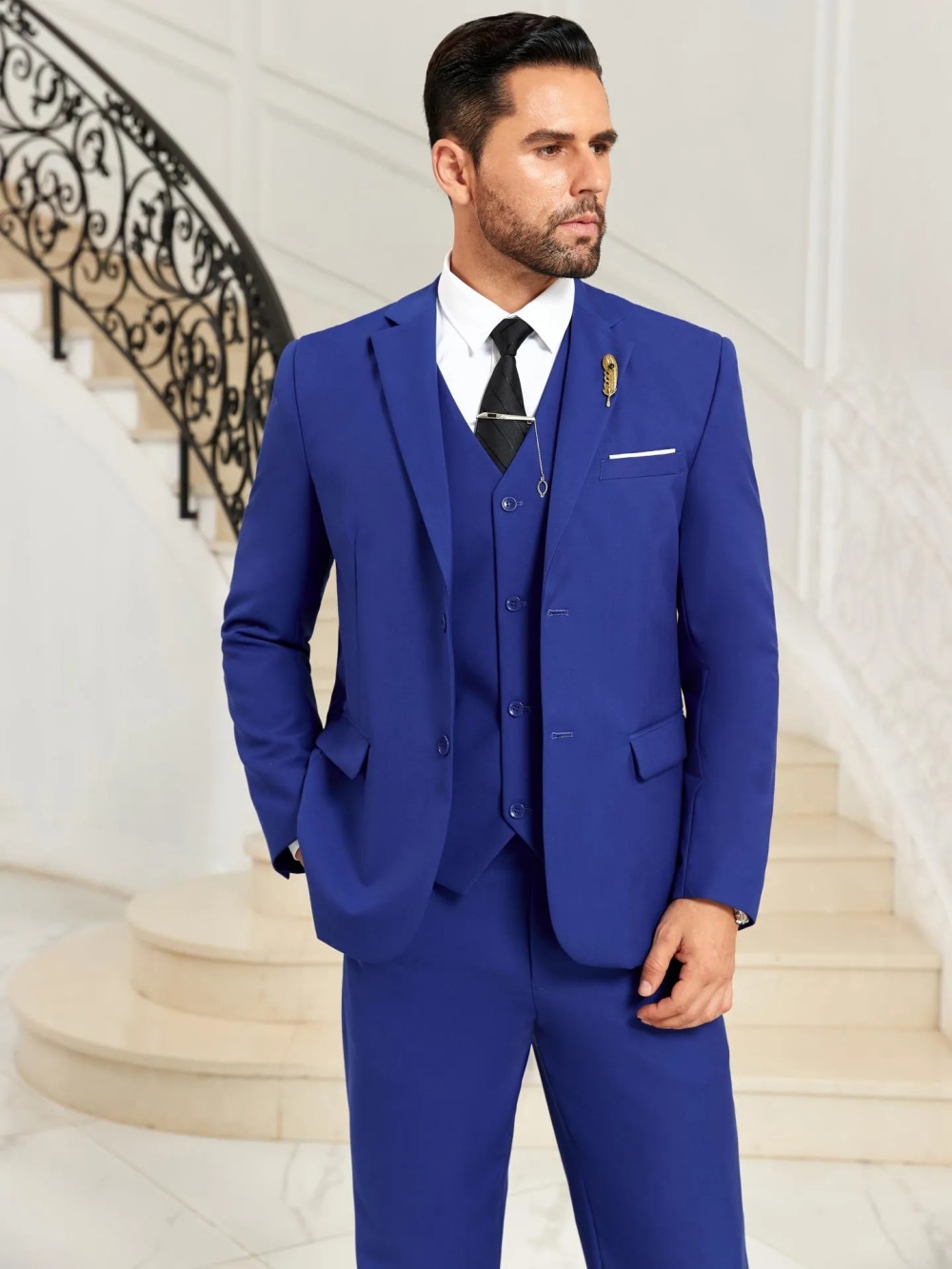 Nuovo Completo Blu da Uomo Sli - Men Formal Party Wear Outfit recensione e prezzo